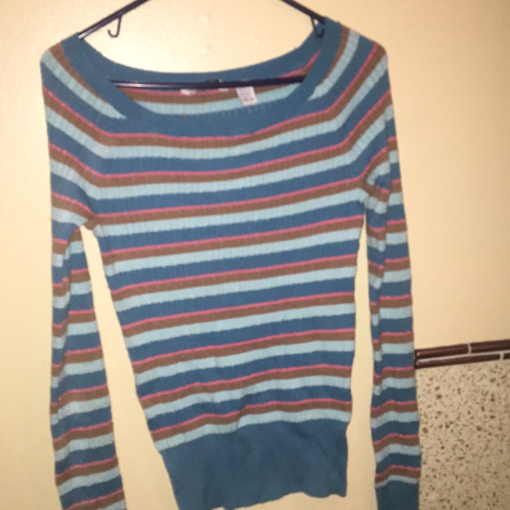 NWT blue striped Jimmyz sweater small s